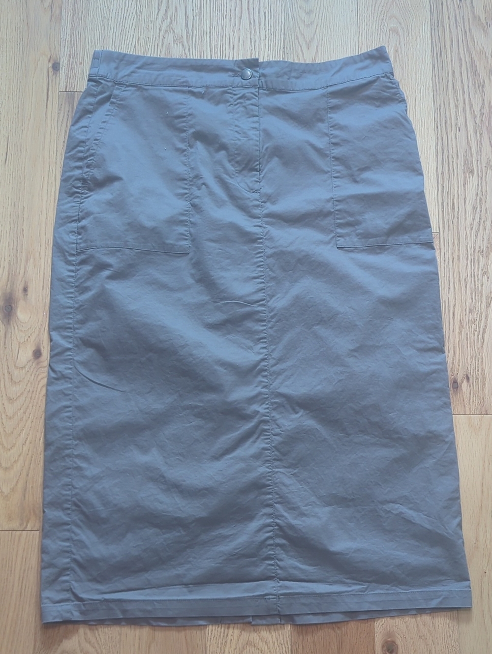 Frank & Oak. Gray Women's Straight Utility Skirt. Size Large.
